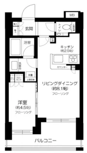 クラッシィスイート赤坂【3階】の間取り