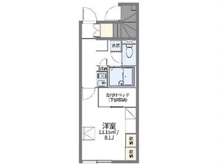 レオパレスサウスウッド【1階】の間取り