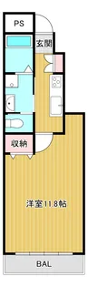 ピース・スクエア羽ノ浦IIB【1階】の間取り