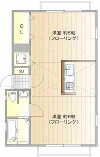 シャンテ三軒茶屋【2階】の間取り