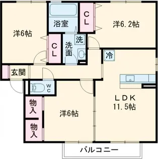 R’セレスト II【2階】の間取り
