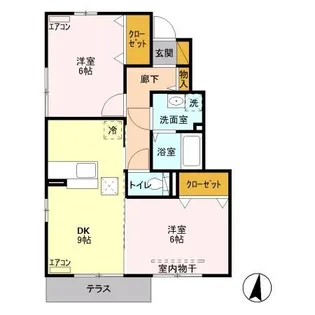 カーサ パッソ【1階】の間取り