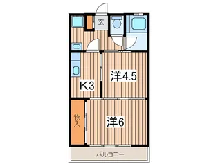 ゆたかコ-ポ【3階】の間取り