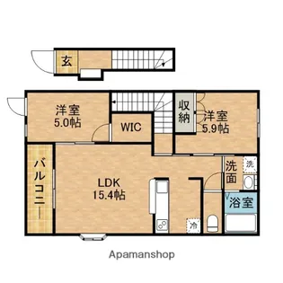 ビレッジ栄【2階】の間取り