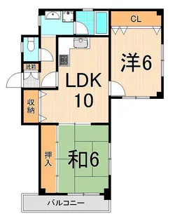 キャッスルアズマ【2階】の間取り