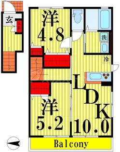 ルミエールMW【2階】の間取り