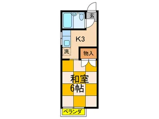 ハイツ上用賀 1【1階】の間取り