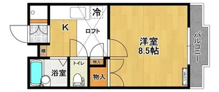 パレスハウス【2階】の間取り