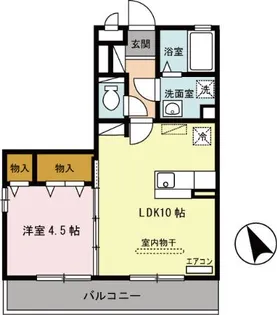 オッツグレース【1階】の間取り