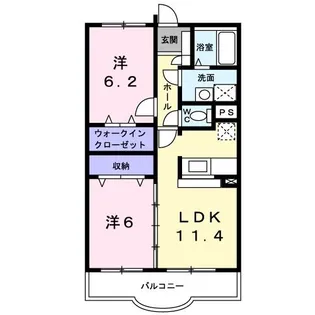 サン・ブライトB館【1階】の間取り