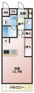 エソール陽東【5階】の間取り