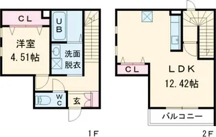 タカコート朝日町の間取り