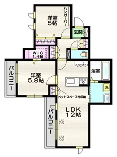 ベルハイム 浦和【3階】の間取り