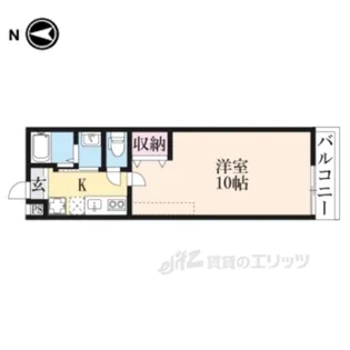 アークリード石山【4階】の間取り