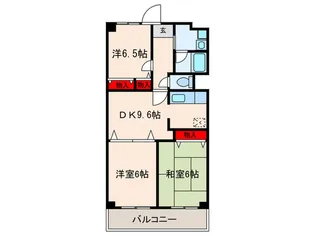 ハイラーク船堀【9階】の間取り