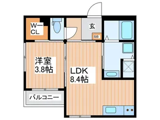 ALEGRIA古川橋【3階】の間取り