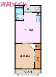 アークビレッジA棟【1階】の間取り