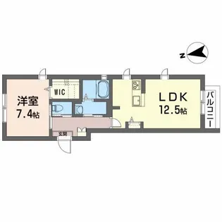 ベルジュール【2階】の間取り