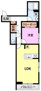 EAST BLUE1【2階】の間取り
