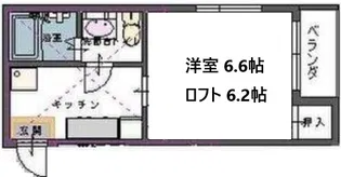 グラビティハイツin台原【1階】の間取り