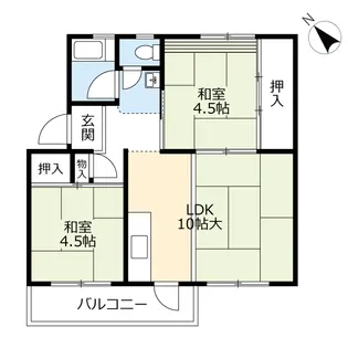 UR徳力【2階】の間取り