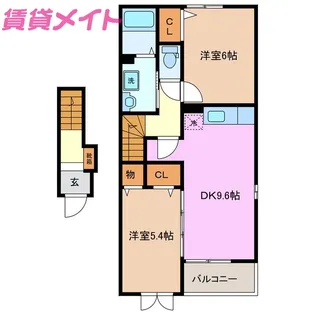 フレーシュ M【2階】の間取り