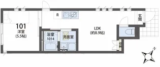 【初期費用37万円以下】TheSiesta成城学園Gresiare【1階】の間取り