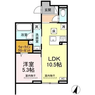 TORISIA本宮 A棟【1階】の間取り