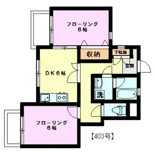 三鷹アミニティIII【4階】の間取り