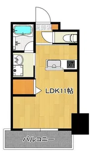 レーブコート西千石【8階】の間取り