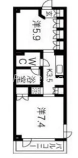 アルス大手前プレミア【6階】の間取り