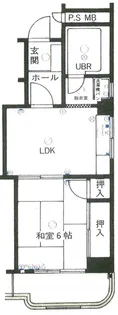 谷六コープ【2階】の間取り