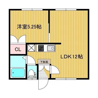 グローリヤハイムII【1階】の間取り