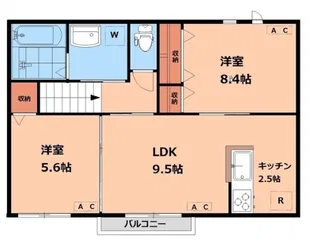 ベルツリー【2階】の間取り
