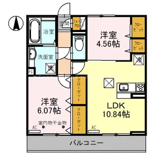 ミュールグレース【1階】の間取り