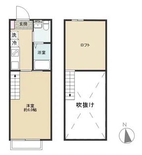 Patio【2階】の間取り