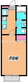 フラッツE【2階】の間取り