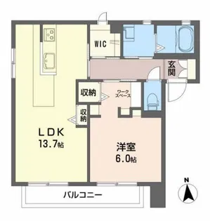 ヴィラシーン【1階】の間取り