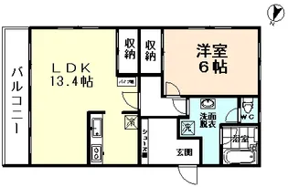 エルナード大泉【4階】の間取り