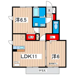 ロハスタウンIII【1階】の間取り
