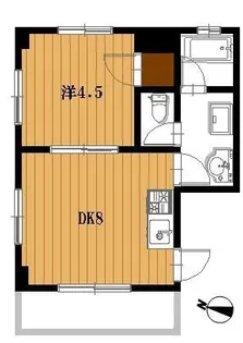 栗島マンション【2階】の間取り