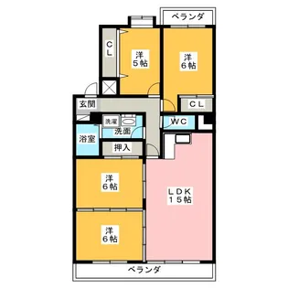 インテリジェント高間台II号館【3階】の間取り