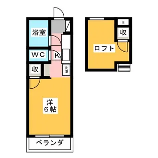 フラワーアネックス【2階】の間取り