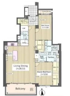 ガーデン高輪【3階】の間取り