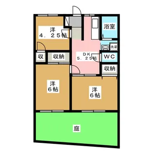 メゾンパルティール【1階】の間取り