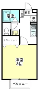 サニーコートB【2階】の間取り