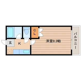 ハイマート小松島【2階】の間取り