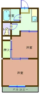 宮ハイツ【2階】の間取り