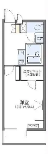 レオパレスエミールプラザ【4階】の間取り