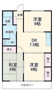 ヴィラサンビーム【1階】の間取り